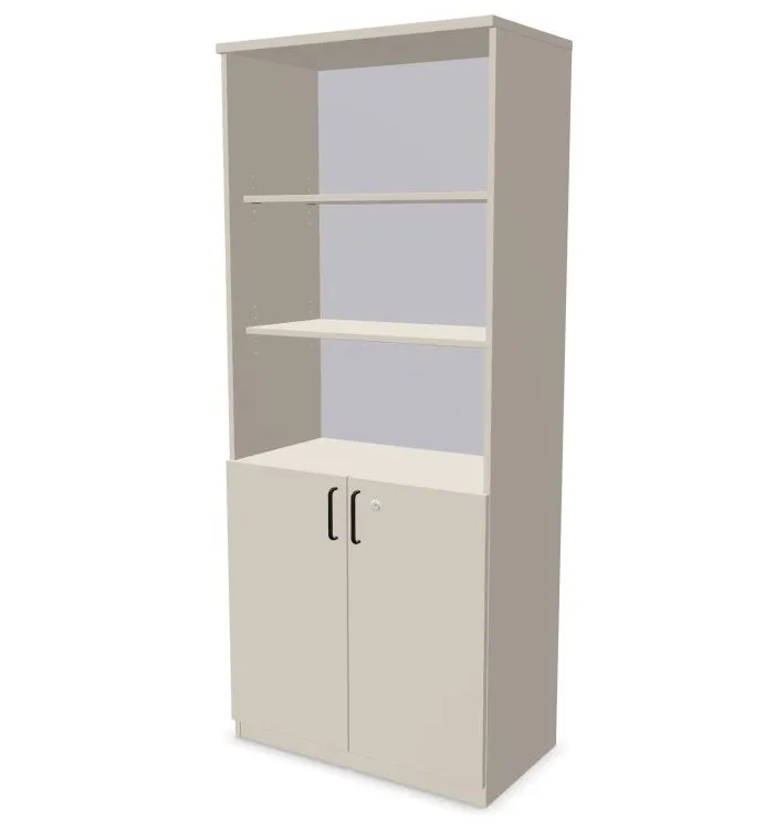 Regał biurowy EASY SPACE CABINET HO 5-OH 80cm kaszmirowy zamykany I sklep meblowy MIRAT.