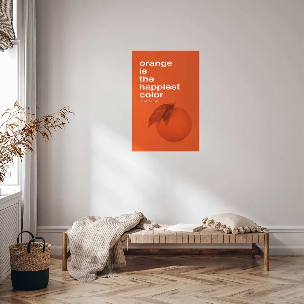Plakat The Happiest Colour 29,7x42 cm bez ramy bez marginesu | MIRAT.