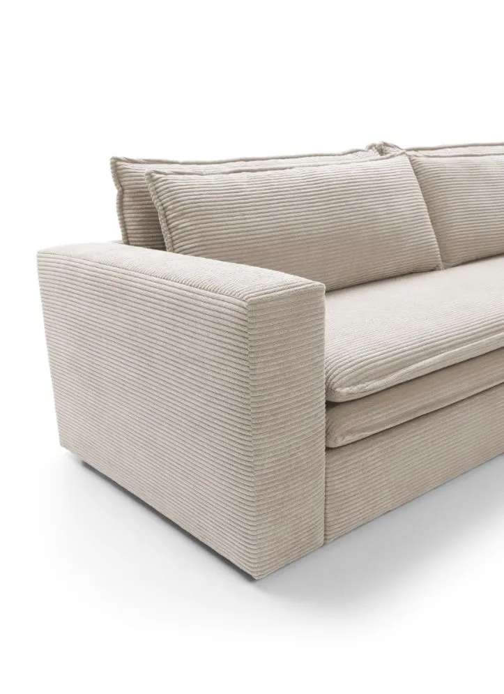 Sofa rozkładana LUNA jasna beżowa do salonu I sklep meblowy MIRAT.
