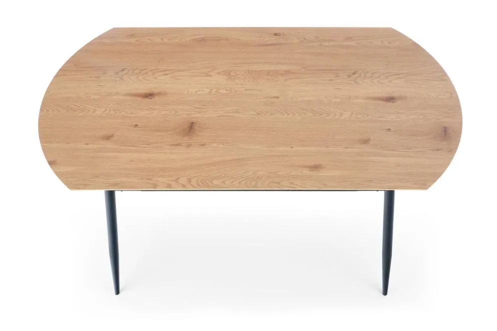 Stół JACKSON 160x90 dąb/czarny do salonu w stylu loft | MIRAT. styl LOFT
