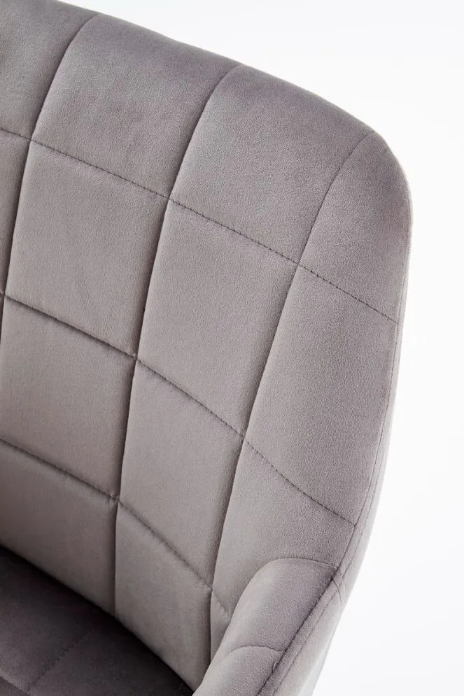 Krzesło K305 VELVET szare aksamitne na metalowych nogach | MIRAT. w stylu kolekcja