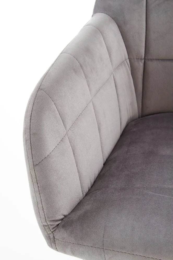 Krzesło K305 VELVET szare aksamitne na metalowych nogach | MIRAT. w stylu kolekcja