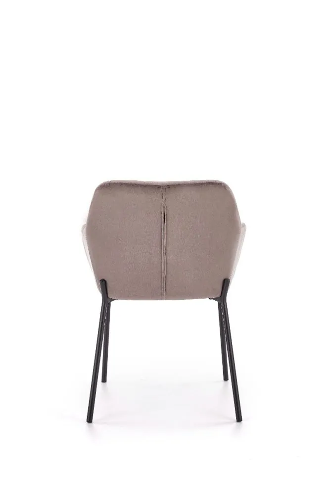 Krzesło K305 VELVET szare aksamitne na metalowych nogach | MIRAT. w stylu kolekcja