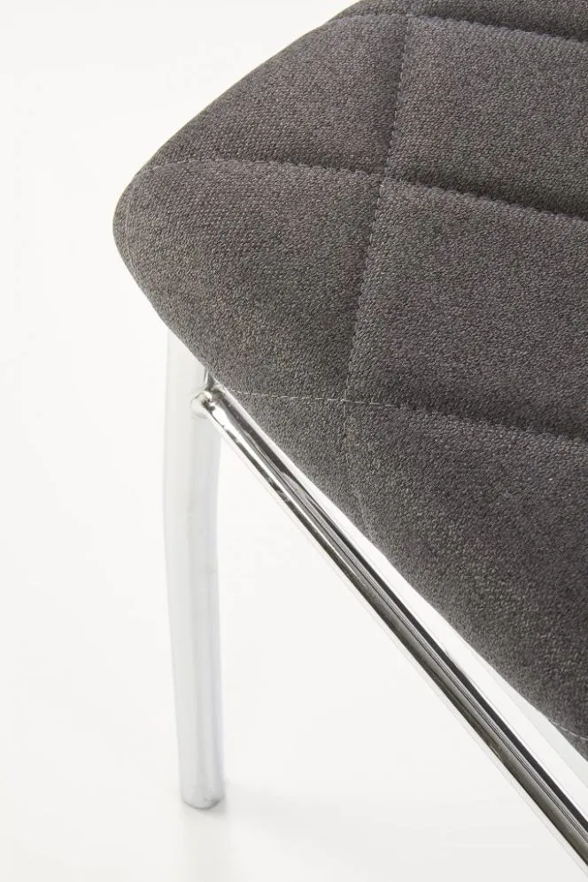 Krzesło K309 ciemno szare na chromowanych nogach | MIRAT. w stylu  kolekcja