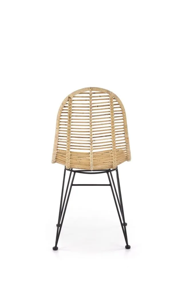 Krzesło K337 rattanowe z metalową podstawą | MIRAT. w stylu LOFT, VINTAGE kolekcja
