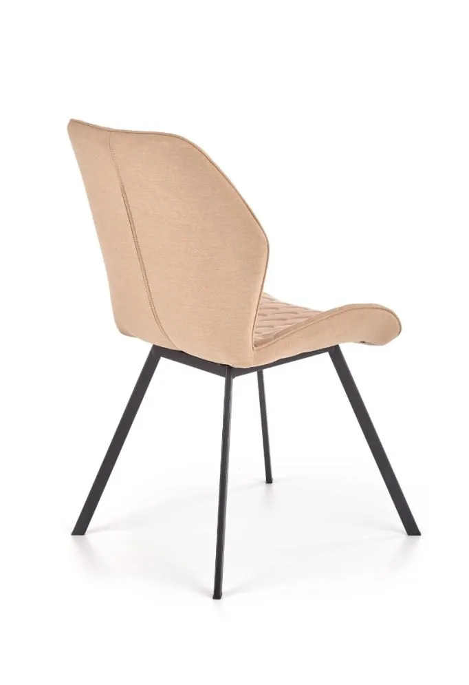 Krzesło K360 beżowe z eleganckimi przeszyciami | MIRAT.