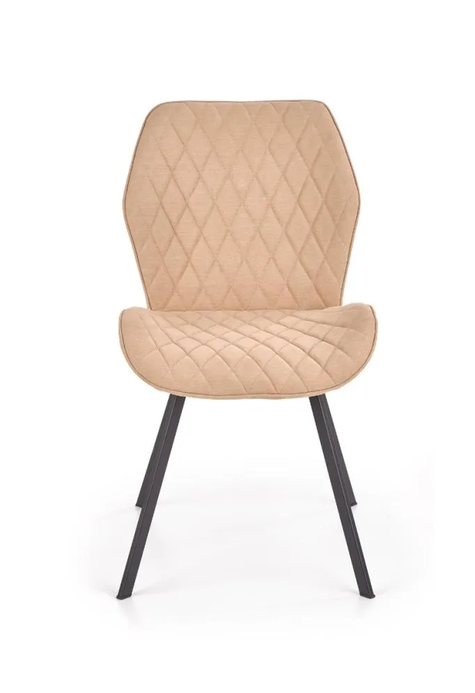 Krzesło K360 beżowe z eleganckimi przeszyciami | MIRAT.