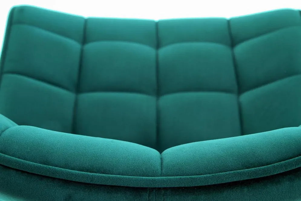 Krzesło K332 VELVET turkusowe tapicerowane z przeszyciami | MIRAT. w stylu kolekcja