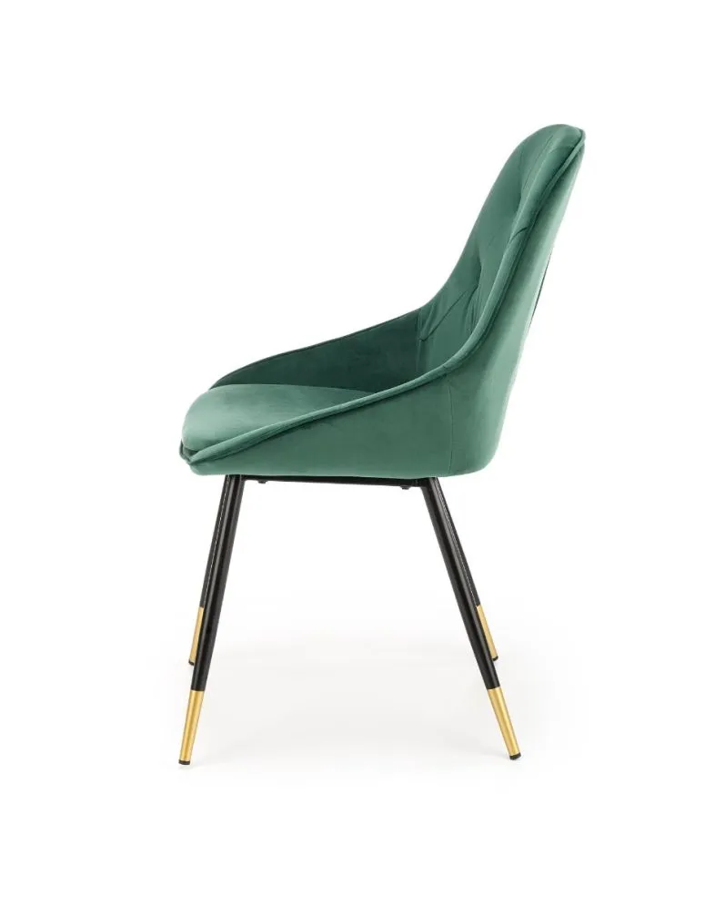 Krzesło K437 VELVET ciemnozielone w stylu glamour | MIRAT. styl GLAMOUR