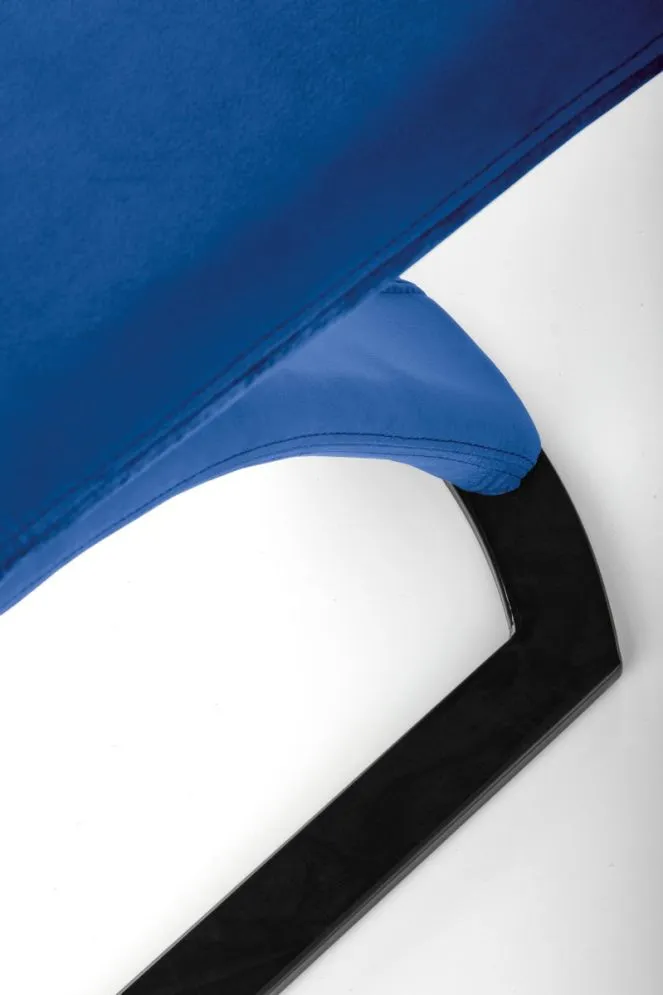 Krzesło tapicerowane K442 VELVET granatowe nowoczesne | MIRAT.