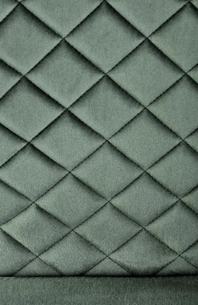 Krzesło K442 VELVET ciemnozielone tapicerowane na płozie | MIRAT. styl LOFT