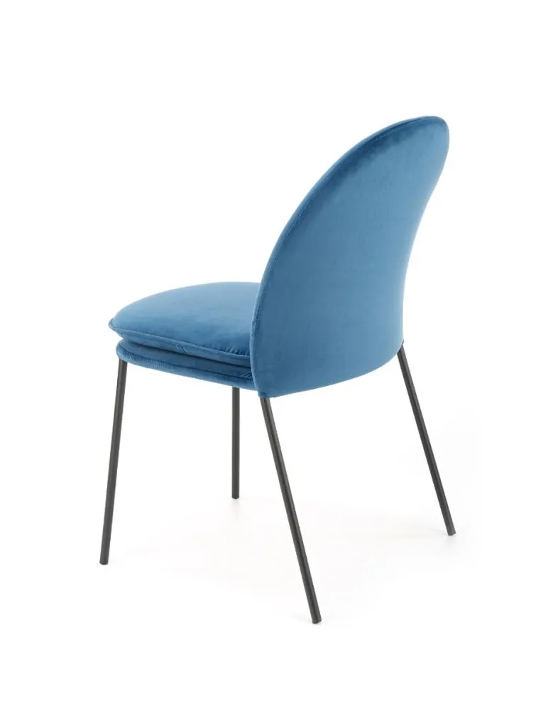 Krzesło K443 VELVET granatowe do jadalni i salonu | MIRAT. styl GLAMOUR, LOFT