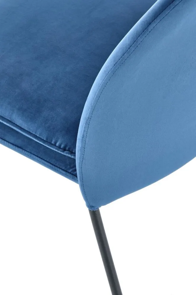 Krzesło K443 VELVET granatowe do jadalni i salonu | MIRAT. styl GLAMOUR, LOFT