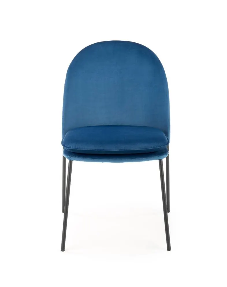 Krzesło K443 VELVET granatowe do jadalni i salonu | MIRAT. styl GLAMOUR, LOFT