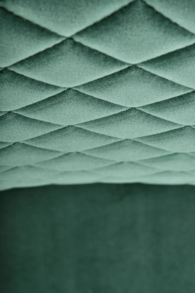 Krzesło K444 VELVET ciemnozielone tapicerowane na płozie | MIRAT. styl GLAMOUR, LOFT