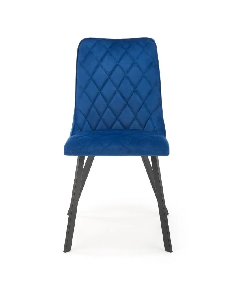 Krzesło K450 VELVET granatowe tapicerowane do salonu | MIRAT. w stylu GLAMOUR, LOFT kolekcja