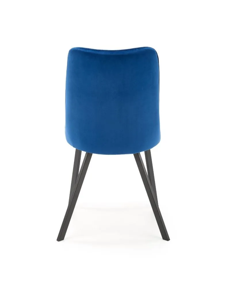 Krzesło K450 VELVET granatowe tapicerowane do salonu | MIRAT. w stylu GLAMOUR, LOFT kolekcja