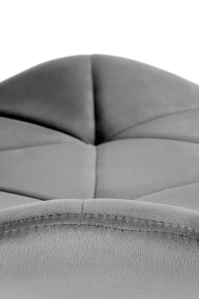 Krzesło K453 VELVET szare do jadalni i salonu w stylu glamour | MIRAT. w stylu GLAMOUR, LOFT kolekcja