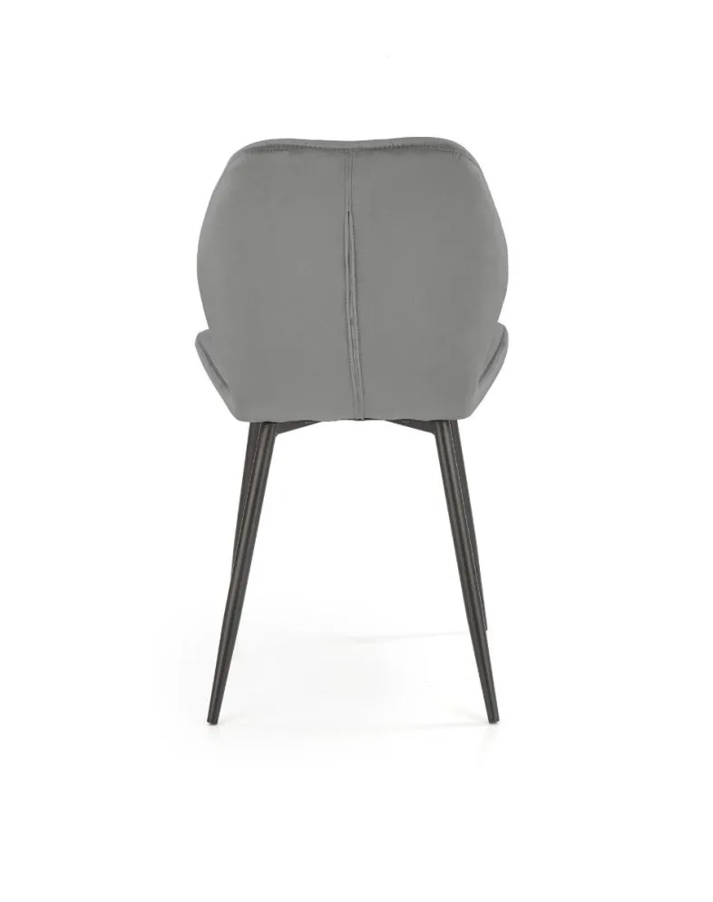 Krzesło K453 VELVET szare do jadalni i salonu w stylu glamour | MIRAT. w stylu GLAMOUR, LOFT kolekcja