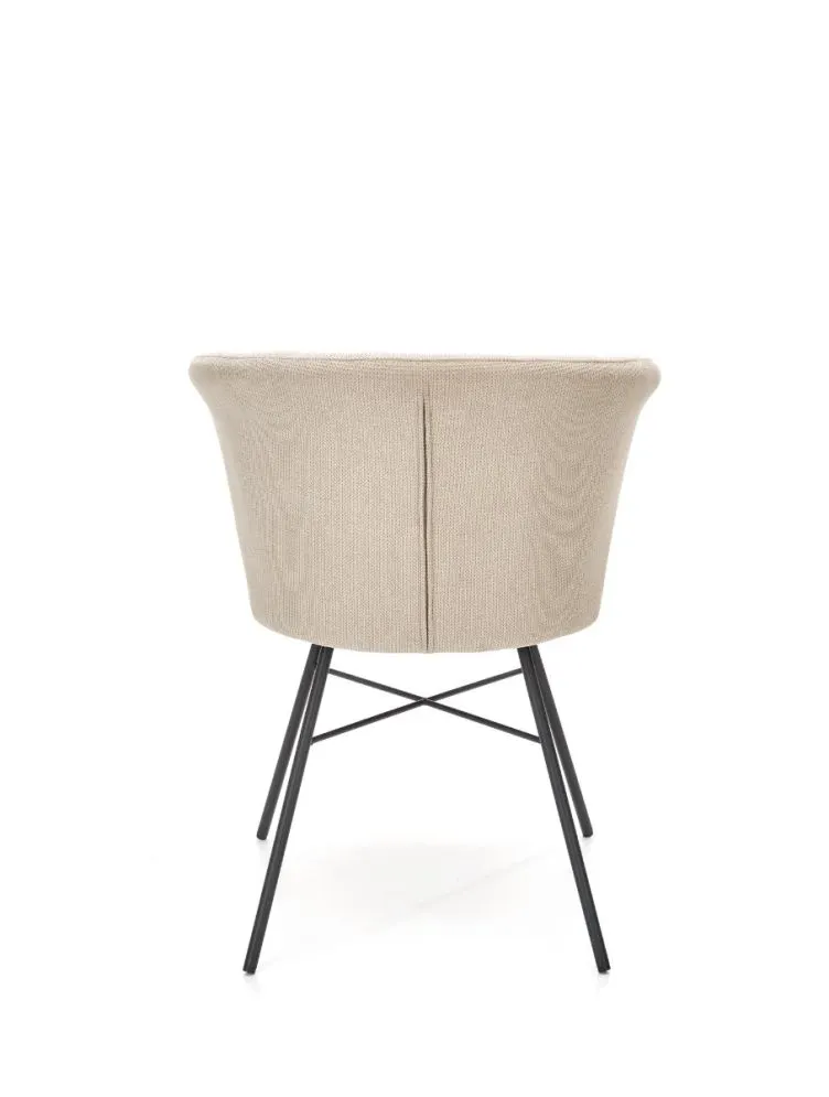 Krzesło tapicerowane K459 beżowe nowoczesne do jadalni | MIRAT. styl LOFT