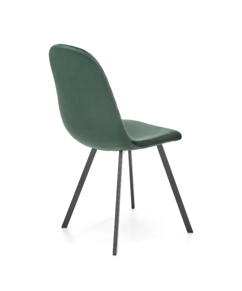 Krzesło tapicerowane K462 VELVET zielone aksamitne | MIRAT. w stylu GLAMOUR kolekcja