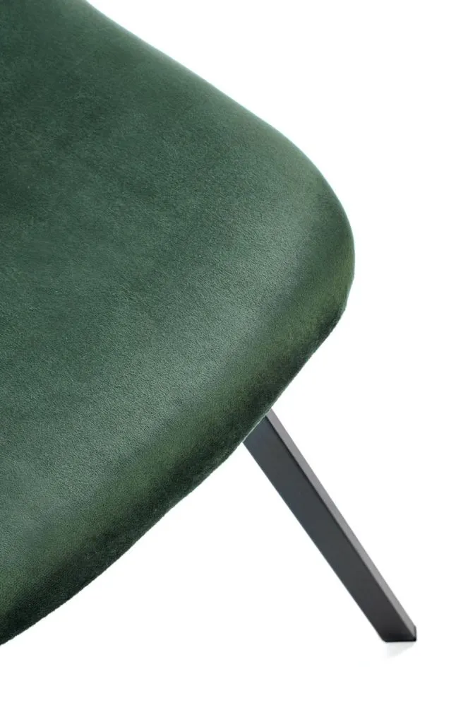 Krzesło tapicerowane K462 VELVET zielone aksamitne | MIRAT. w stylu GLAMOUR kolekcja