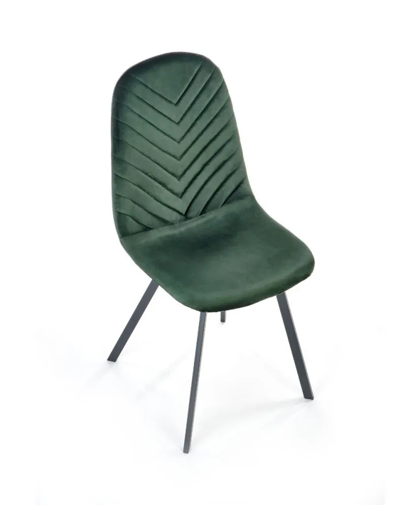 Krzesło tapicerowane K462 VELVET zielone aksamitne | MIRAT. w stylu GLAMOUR kolekcja