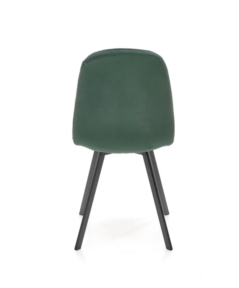 Krzesło tapicerowane K462 VELVET zielone aksamitne | MIRAT. w stylu GLAMOUR kolekcja