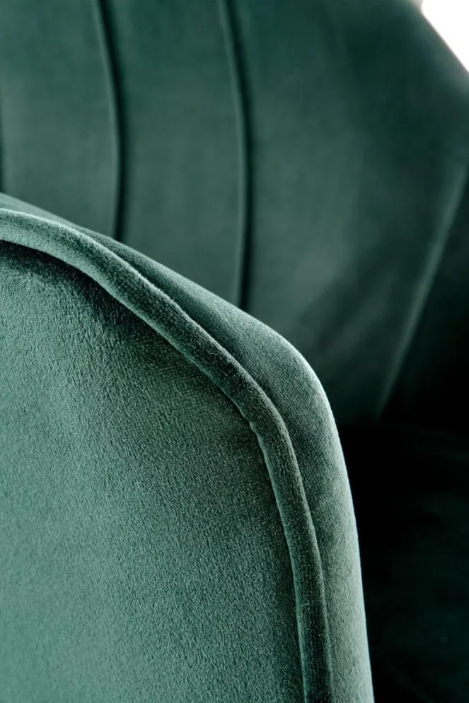 Krzesło tapicerowane K468 VELVET zielone nowoczesne welurowe | MIRAT. w stylu GLAMOUR kolekcja