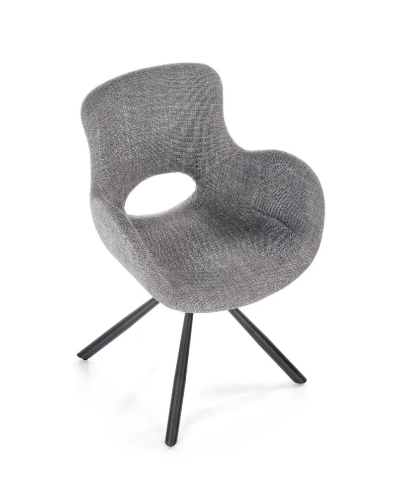 Krzesło K475 szare na metalowych nogach | MIRAT. w stylu LOFT kolekcja