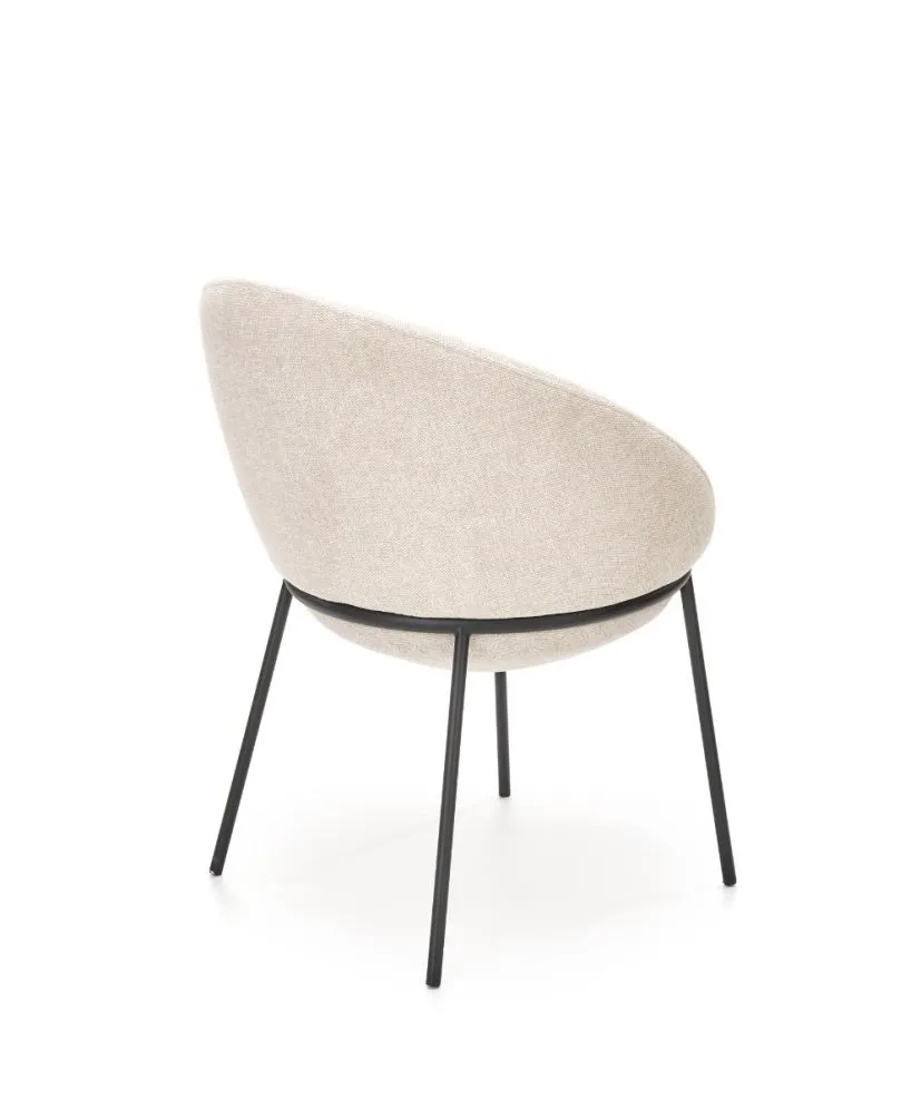 Krzesło K481 beżowe tapicerowane na metalowych nogach | MIRAT. w stylu LOFT kolekcja