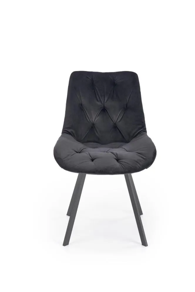 Krzesło K519 VELVET czarne w stylu loft I sklep meblowy MIRAT.