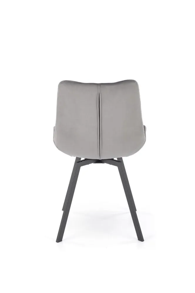 Krzesło K519 VELVET szare pikowane I sklep meblowy MIRAT. styl LOFT