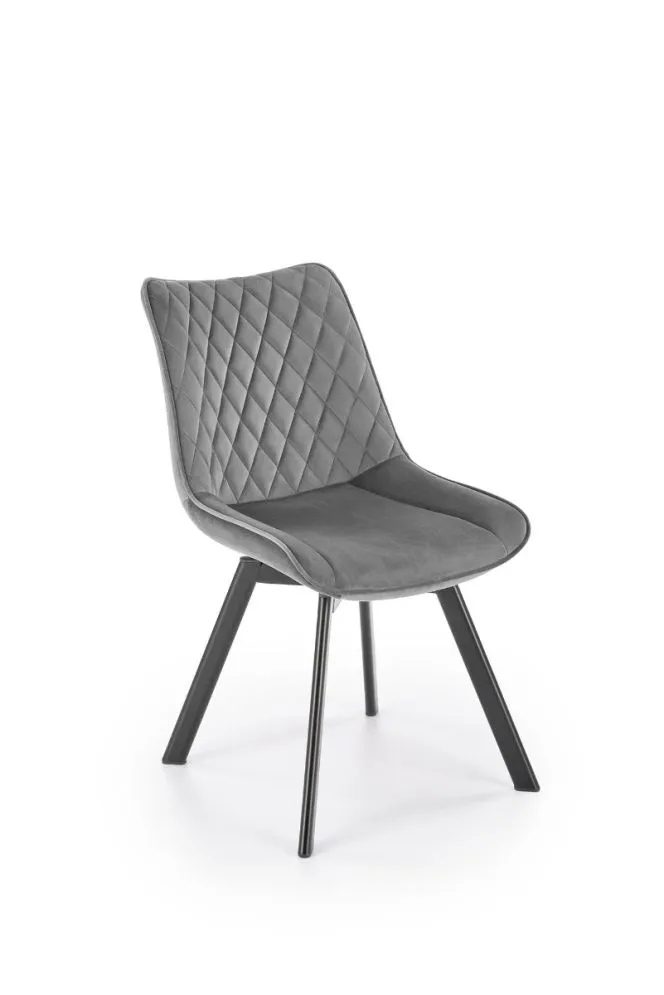 Krzesło K520 VELVET szare I sklep meblowy MIRAT. styl LOFT