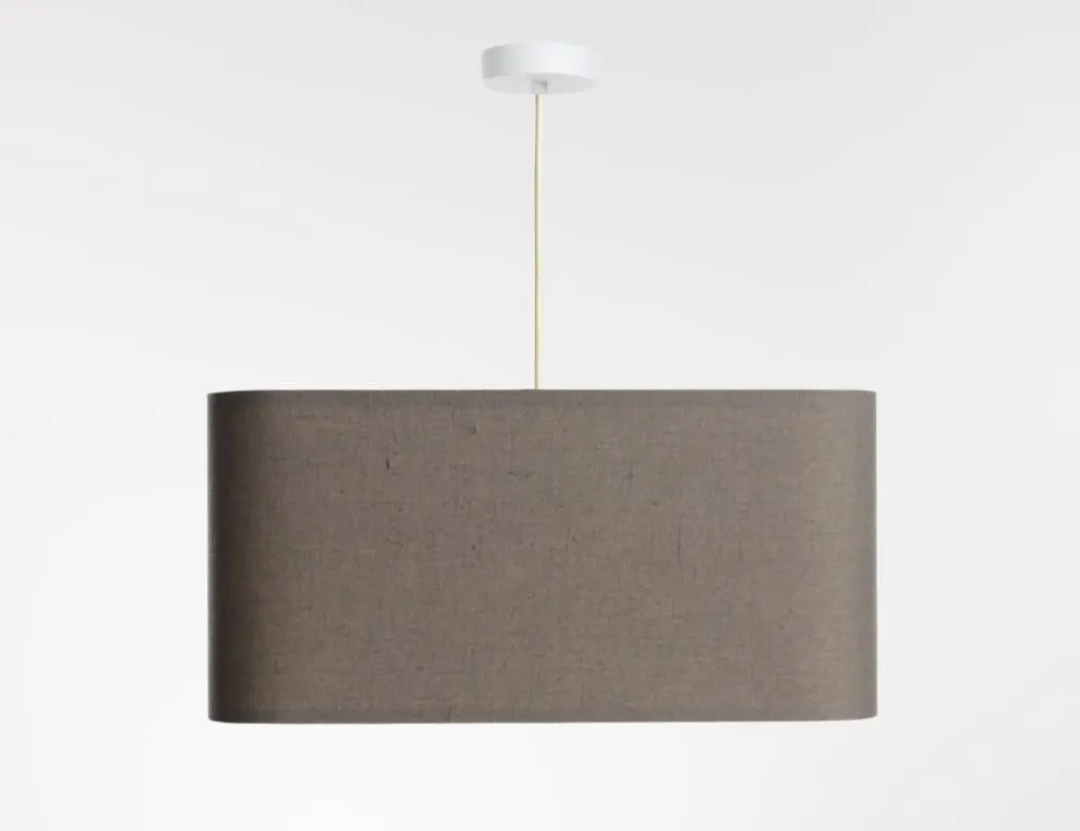 Lampa wisząca KWADRO LEN 002-40w30 beżowa/złota do sypialni I sklep meblowy MIRAT.