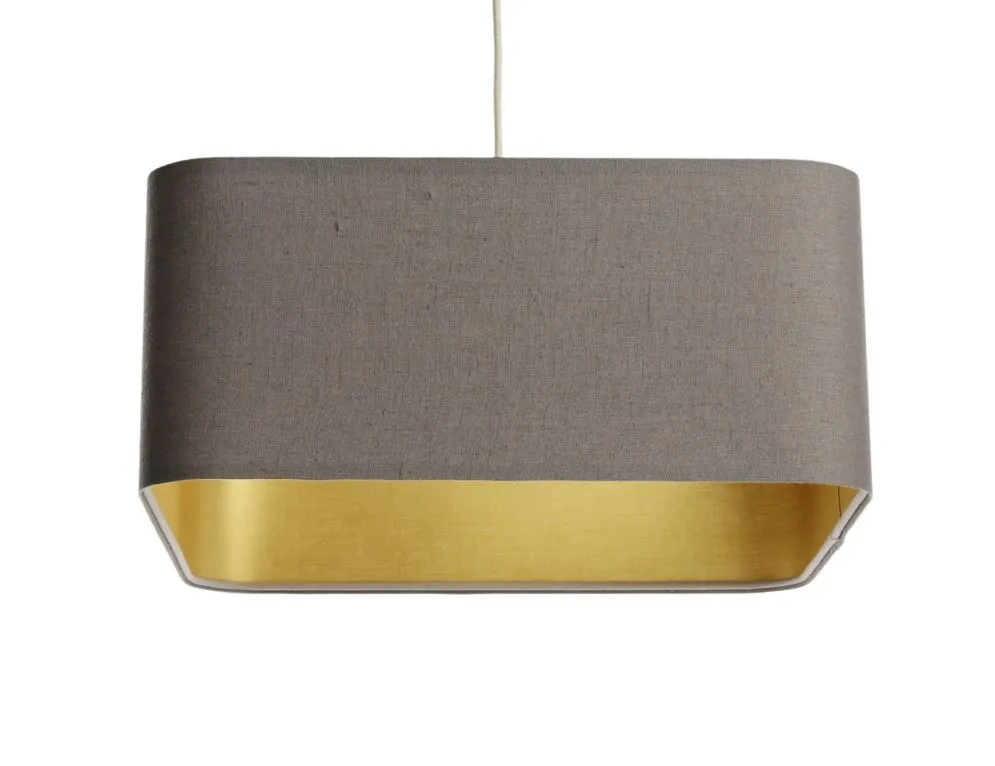 Lampa wisząca KWADRO LEN 002-40w30 beżowa/złota do sypialni I sklep meblowy MIRAT.