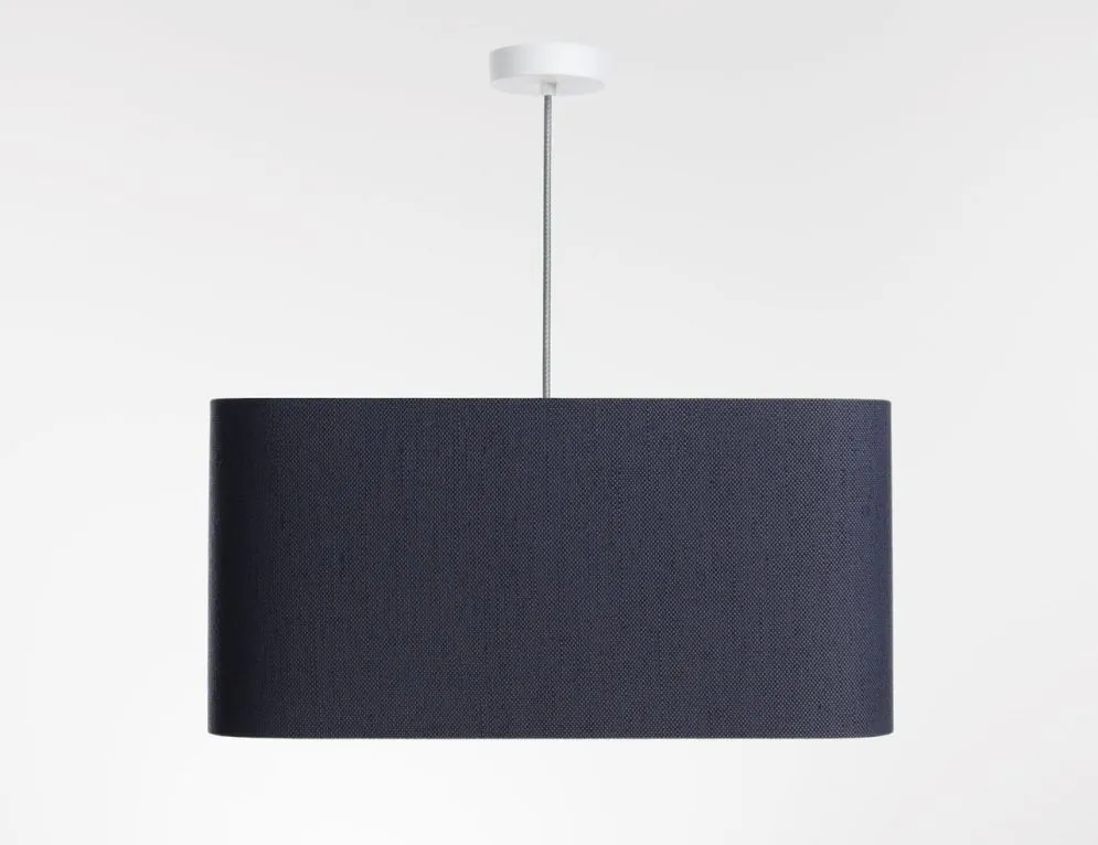 Lampa wisząca KWADRO LEN 004-40w20 granatowa/szara do sypialni I sklep meblowy MIRAT.