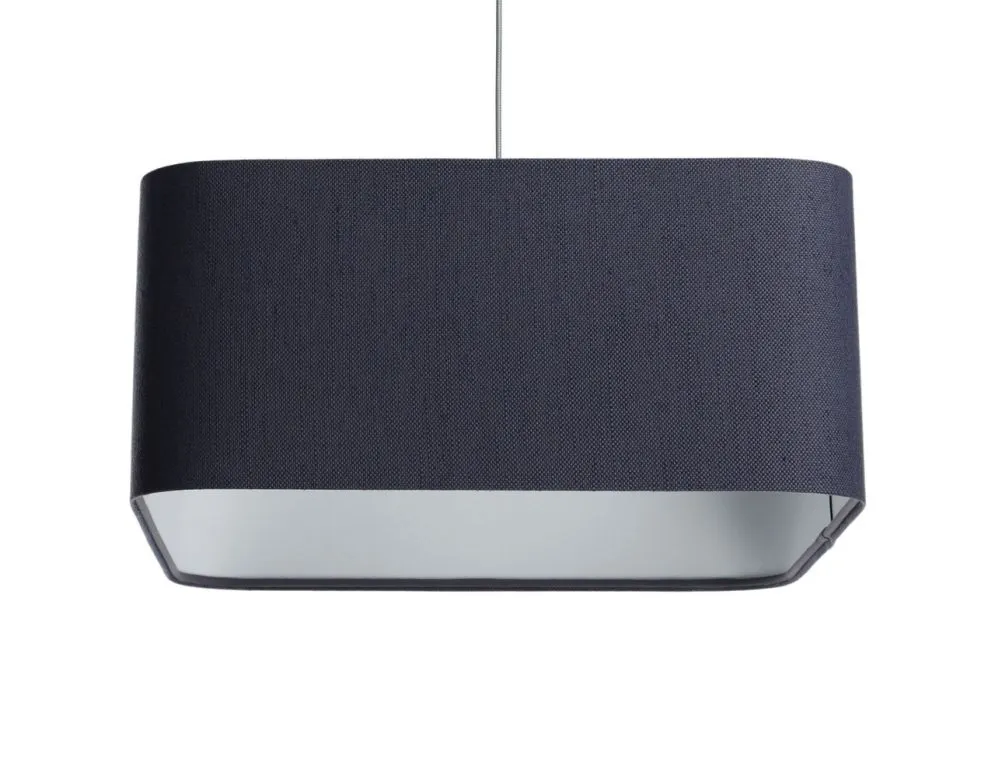 Lampa wisząca KWADRO LEN 004-40w20 granatowa/szara do sypialni I sklep meblowy MIRAT.