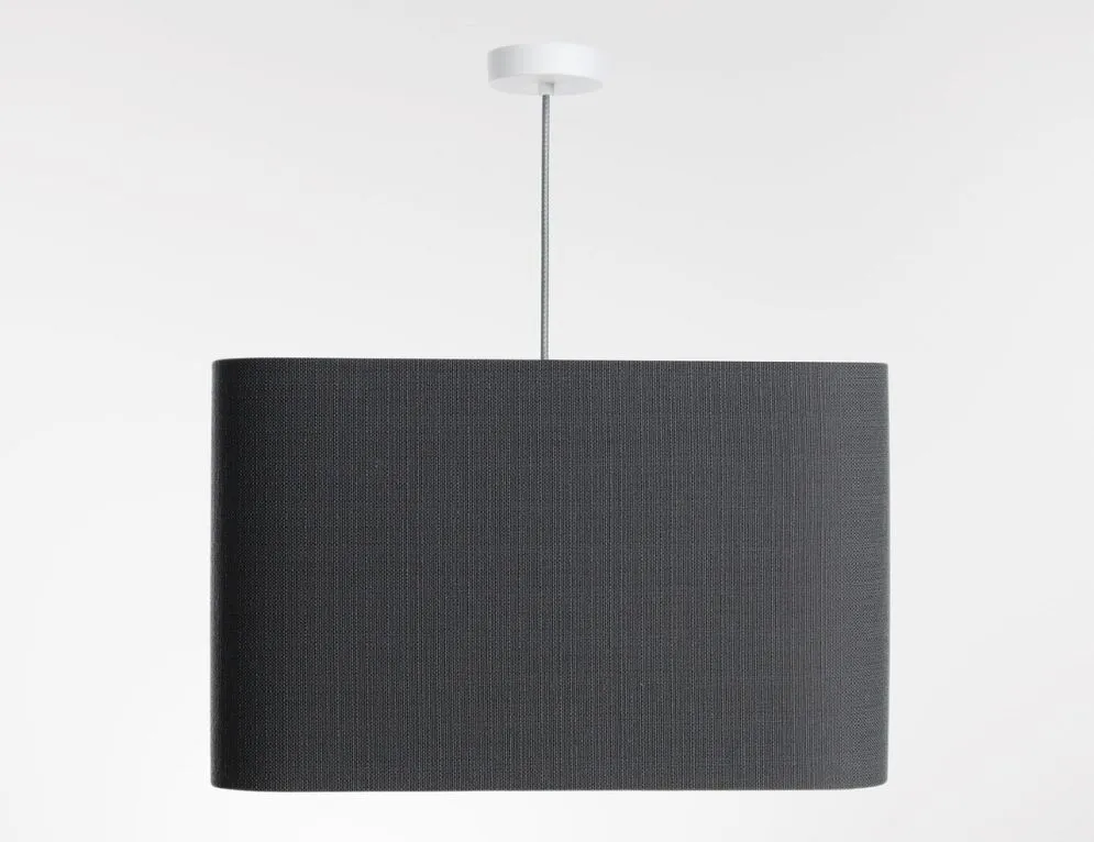 Lampa wisząca KWADRO LEN 006-40w25 grafitowa/szara polska I sklep meblowy MIRAT.