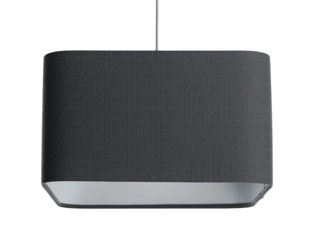 Lampa wisząca KWADRO LEN 006-40w25 grafitowa/szara polska I sklep meblowy MIRAT.