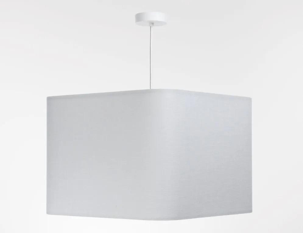 Lampa wisząca KWADRO LEN 008-40w25 biała kwadratowa I sklep meblowy MIRAT.