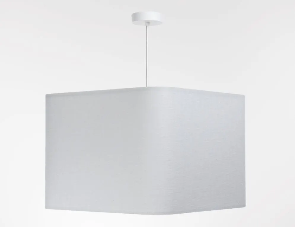 Lampa wisząca KWADRO LEN 008-40w30 biała skandynawska I sklep meblowy MIRAT.