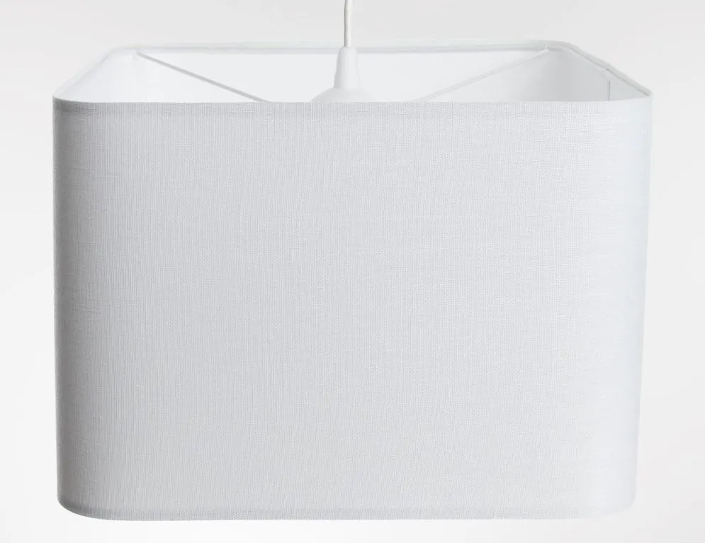 Lampa wisząca KWADRO LEN 008-40w25 biała kwadratowa I sklep meblowy MIRAT.
