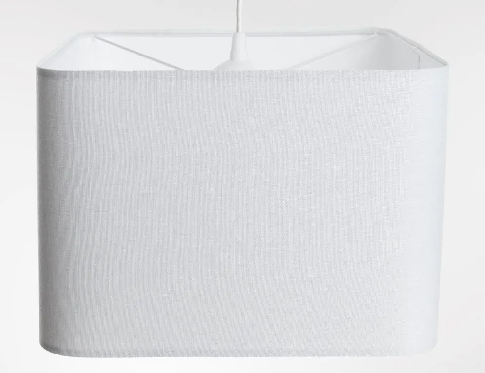 Lampa wisząca KWADRO LEN 008-40w30 biała skandynawska I sklep meblowy MIRAT.
