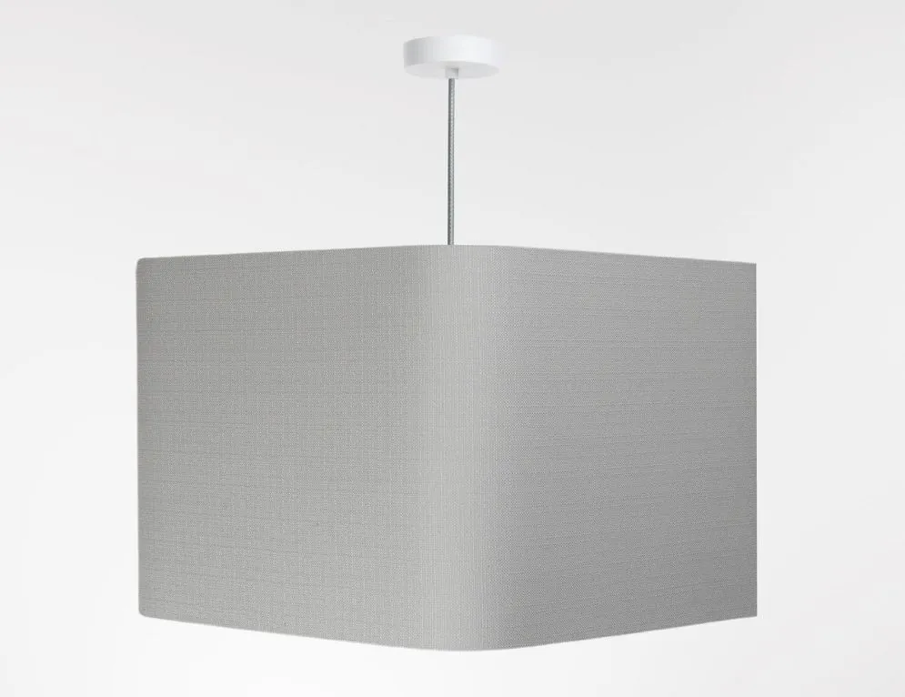 Lampa wisząca KWADRO LEN 009-40w30 szara wysokiej jakości I sklep meblowy MIRAT.
