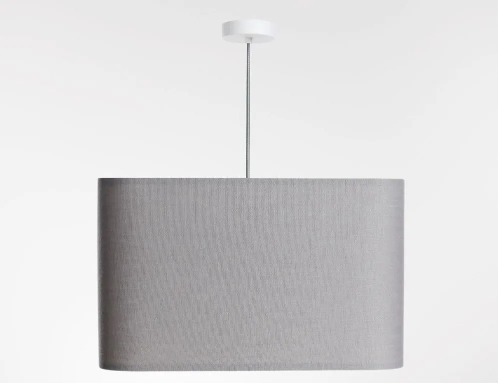 Lampa wisząca KWADRO LEN 009-40w30 szara wysokiej jakości I sklep meblowy MIRAT.