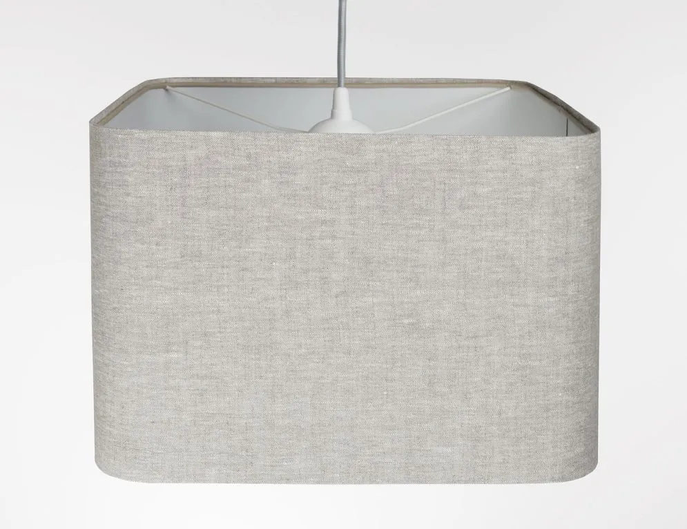 Lampa wisząca KWADRO LEN 010-40w30 beżowa/szara polska I sklep meblowy MIRAT.