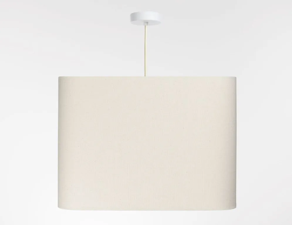 Lampa wisząca KWADRO LEN 011-40w25 kremowa ręcznie produkowana I sklep meblowy MIRAT.