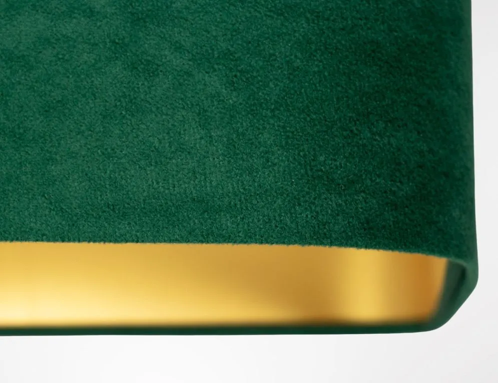 Lampa wisząca KWADRO SUE 40w20 zielona/złota glamour I sklep meblowy MIRAT. kolekcja KWADRO-BPS
