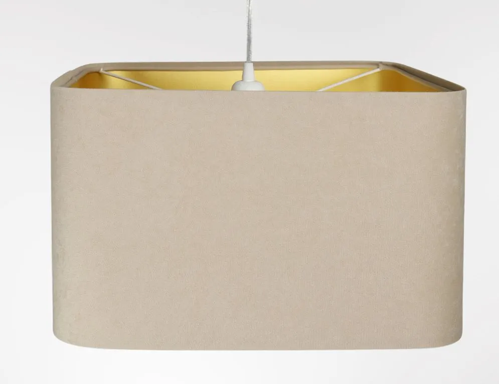 Lampa wisząca KWADRO SUE 40w30 beżowa/złota polska I sklep meblowy MIRAT. kolekcja KWADRO-BPS
